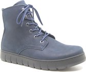 Wolky Hoge veterschoenen New Wave denim nubuck