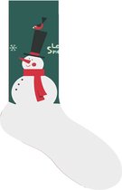 Kerst sokken, christmas, Ho ho ho, kerstman, 2 PAAR, kado, kerst, sneeuwpop, Merry christmas, maat 38-45