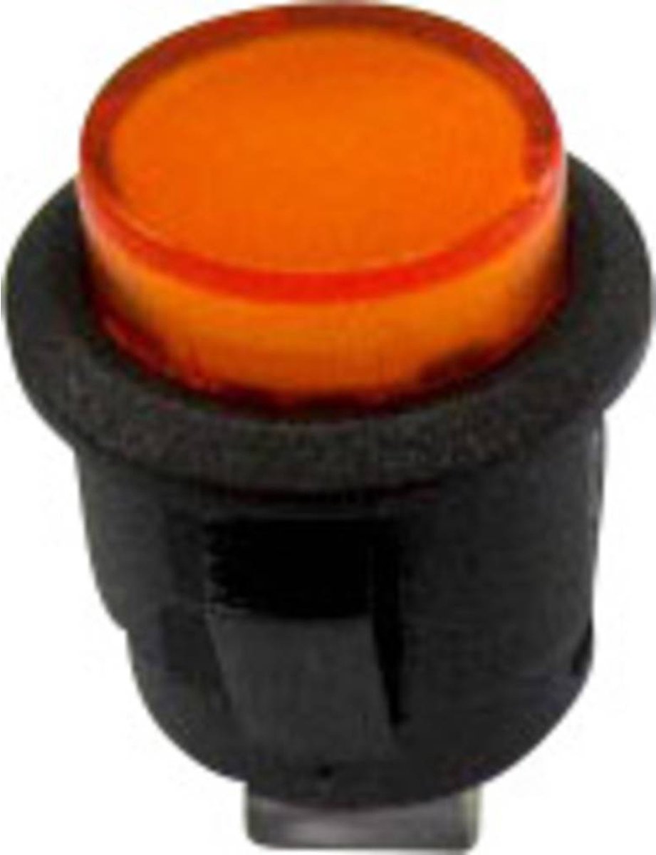 TRU COMPONENTS 1587755 TC-R13-523BL-05YL Drukschakelaar 250 V/AC 1.5 A 1x uit/aan Continu Geel 1 stuk(s)
