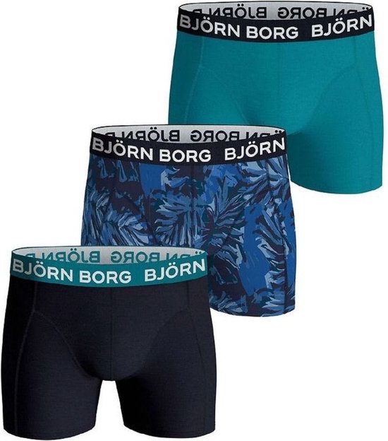 Björn Borg Core Korte short - 3 Pack Blauw - 10001752-MP004 - 158 - Mannen
