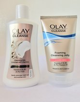 Olay Cleanse DUO Foaming Cleansing Jelly 150ml + Cleansing Milk 200ml