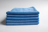 Microvezeldoeken [set van 5] - Blauw - Hoog absorberende schoonmaakdoeken - Poetsdoek - Glasdoek Groot- Tijdelijk 1 Fish Scale glasdoek GRATIS bij iedere bestelling