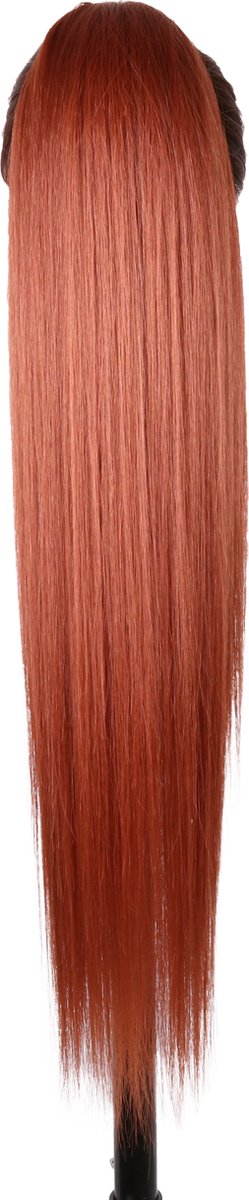 Miss Ponytails - Yaki Straight ponytail extentions - 28 inch - Rood 350 - Hair extentions - Haarverlenging - Paardenstaarten