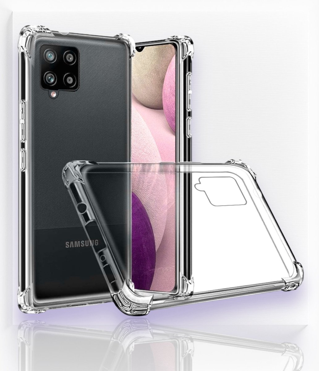 Samsung Galaxy A12 5G Ultieme Shockproof Case: Maximale Transparante Bescherming in Stijl met Premium Kwaliteit!