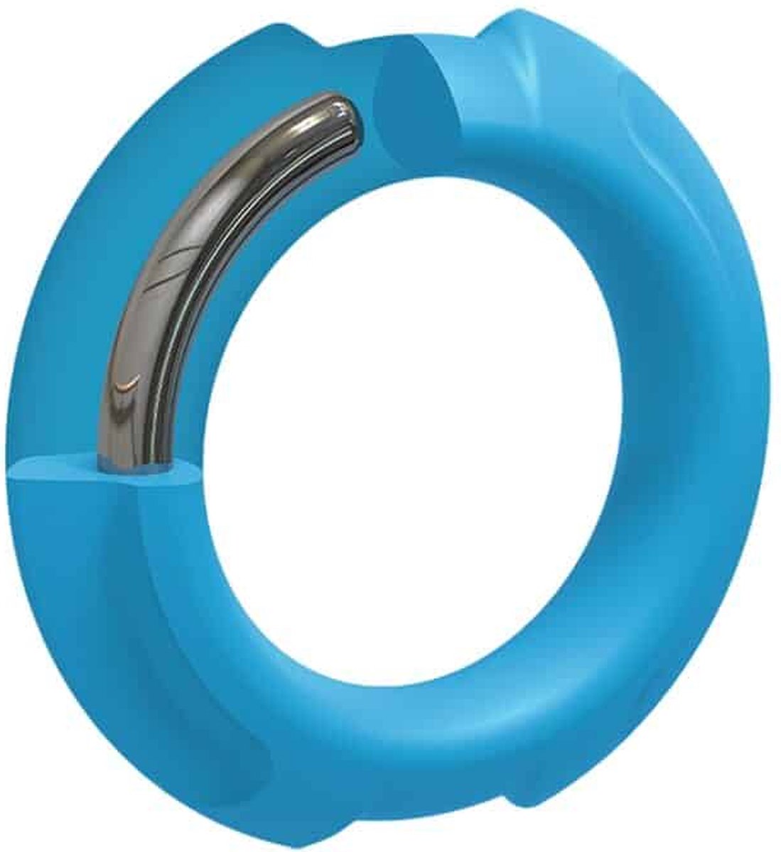 Goedkoopste Doc Johnson Flexisteel - Silicone Inner Metal Core - 43 mm - Blue