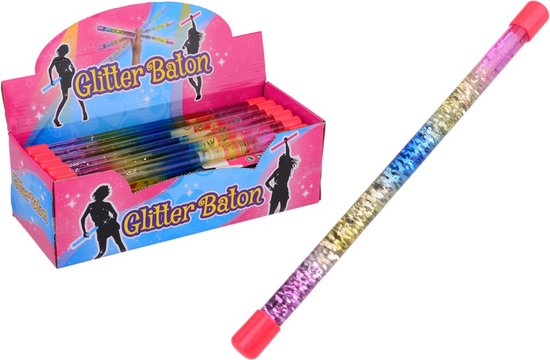 Vloeistof glitter toverstaf, 31 cm