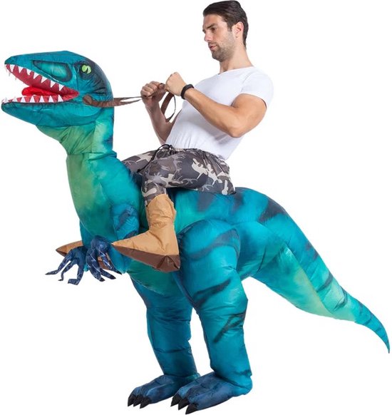 Costume de dinosaure gonflable Riding T Rex Halloween Carnival Party  Costume pour adultes