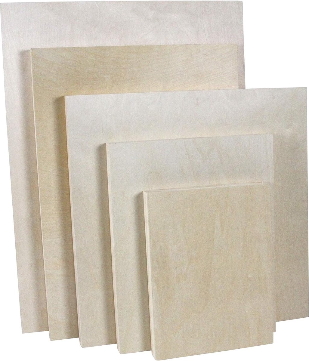 Schilderspaneel 3D - Schilderspanelen hout - 50 x 100 cm - per 2 verpakt