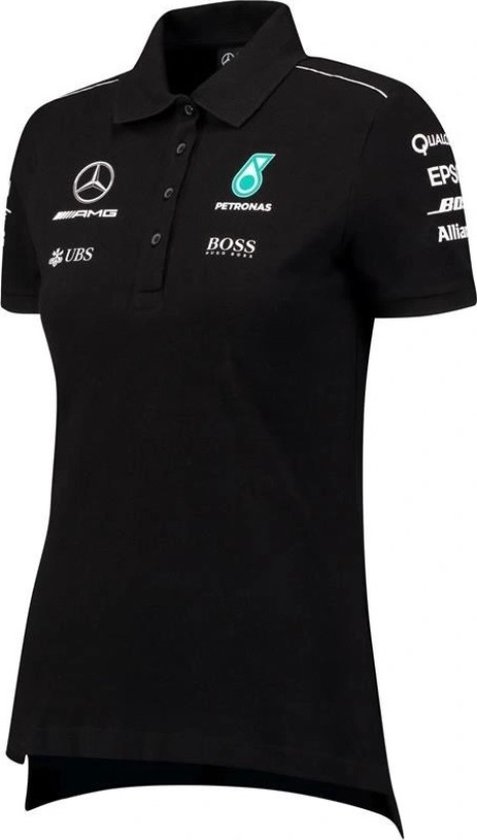 Hugo Boss - Mercedes AMG F1 - Formule 1 - Team Polo - Femme - Zwart - Taille XXS