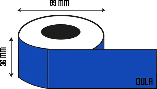 Dymo 99012/SO722400 verzendetiketten 89mm x 36mm (10 rollen Dymo 99012/SO722400 verzendetiketten 89mm x 36mm (10 rollen