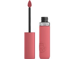 L'Oréal Paris Infaillible Matte Resistance lippenstift – Langhoudende Vloeibare Lipstick met een matte finish Verrijkt met Hyaluronzuur – Vegan – 120 Major Crush – 5ml