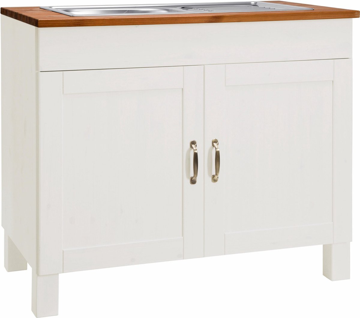 Alby-Spoelbakkast - 60 cm - Wit/Honing