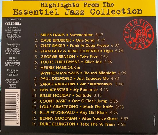 Highlights From The Essentiel Jazz Collection - Miles Davis, Stan Getz ...