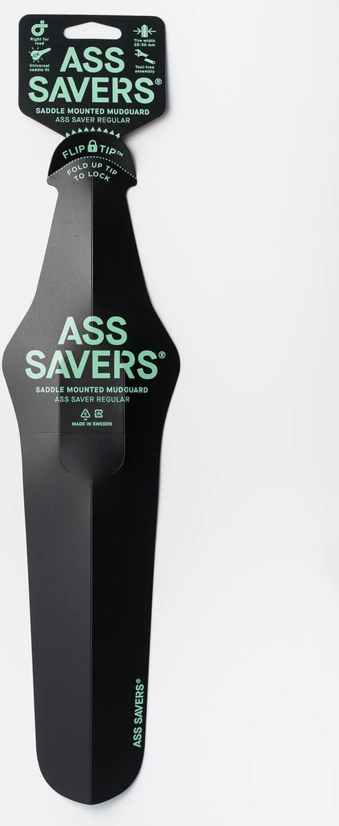 Ass Saver Achterspatbord Regular Zwart - Ass Savers