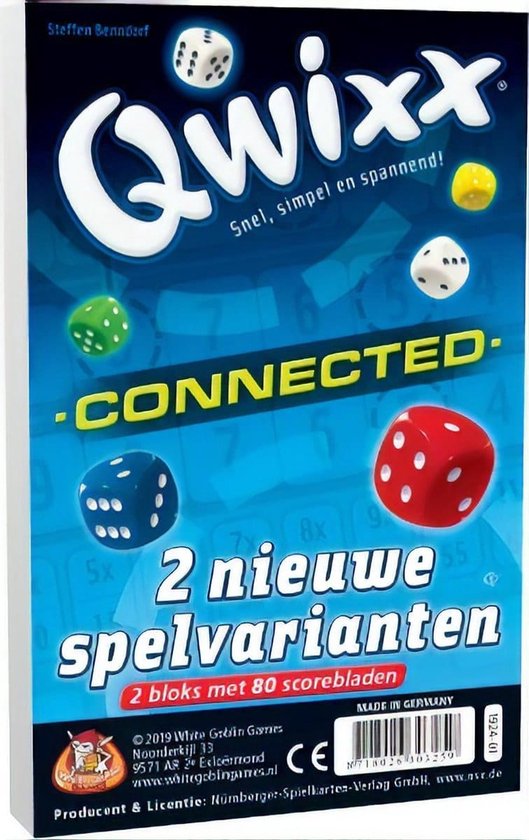 Qwixx Connected - Dobbelspel - Uitbreiding - 2 nieuwe spelvarianten cadeau geven