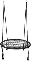 Chaise à bascule nid d'oie résistante aux intempéries Modern Home - Capacité de charge jusqu'à 150 kg - Balançoire Nest - Pour l'intérieur et l'extérieur - Zwart