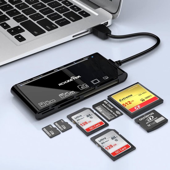 NÖRDIC CRD-015 Lecteur de carte 7en1 USB3. 0 - 2xSD/2xTD/CF/XD/MicroSD - 2  To - 5... | bol