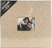 Colorbok - Solid Glitter Gold Scrapbook Post Bound 12"x12" (74574PDQ)