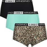 Vingino meiden ondergoed 3-pack boxers Animal Multicolor Brown