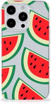 Telefoon Hoesje Geschikt voor iPhone 15 Pro Max Hoesje Bumper Doorzichtig Watermelons