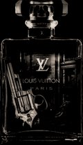 Louis Vuitton Dark- Bottled Collection- Plexiglas de qualité galerie cristallin 5 mm. - Cadre suspendu en aluminium aveugle - Décoration murale de Luxe - Art photo - emballé professionnellement et livré gratuitement