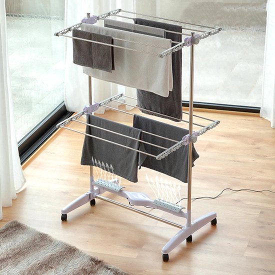 Dirt Devil Elektrisch Droogrek Met 10 Stangen Aanbieding Dirt Devil Elektrisch Droogrek Met 10 Stangen Aanbieding