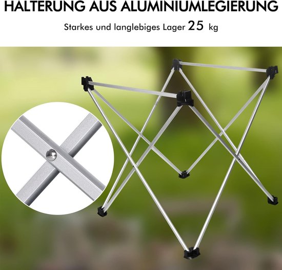 Inklapbare aluminium campingtafel licht met tas - Opvouwbaar en draagbaar - Voor picknick, koken, tuin, wandelen, BBQ camping table van Merkloos — afbeelding 4