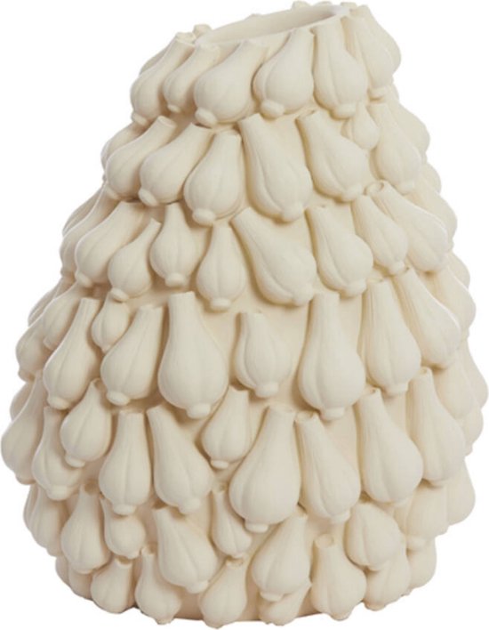 Garlic vaas 42x39x47 cm - crème