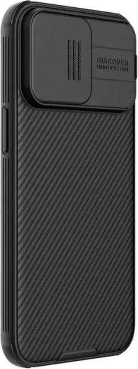 Geschikt voor Nillkin Apple iPhone 15 Pro Max CamShield Hoesje Camera Slider Zwart