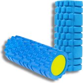 schuimroller massageroller, massageroller voor fitness, yoga, pilates, rugmassage, myofasziales massageapparaat (blauw)