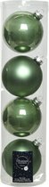 kerstbal glas d10cm s.groen 4st