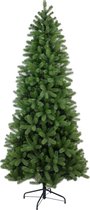 Bayberry kunstkerstboom smal - 183 cm - groen - Ø 97 cm - 795 tips - metalen voet