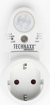 Technaxx TX-224 Adapter met PIR Motion en Light Sensor - Wit