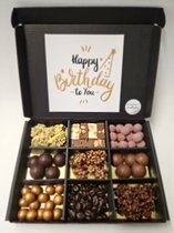 Luxe Belgische Chocolade Proeverij Pakket met Mystery Card 'Happy Birthday'