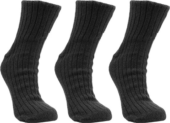 Naft Noorse sokken | wol | katoen | zwart | maat 39-42