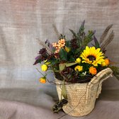 Seta Fiori - Fleurige mand - kunst bloemen - zijden bloemen - 35cm -