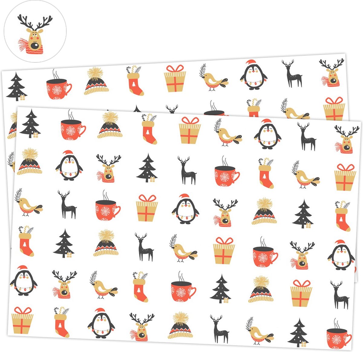 Winter Stickers Cozy Winter – 108 Stickers – 2 Stickervellen