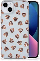 TPU bumper Geschikt voor iPhone 15 Plus Poep Emojis