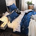 Dekbedovertrek Set Single Size voor Jongens Meisjes Blauwe Hemel Dekbed Cover met 1 Kussen Shams Zeemeeuw Patroon Wit Wolken Beddengoed Microfiber Chic Sprei Cover Rits
