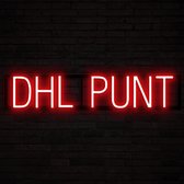 DHL POINT - Néon publicitaire Néon LED enseigne lumineuse | SortBrite | 74,99 x 16 cm | 6 modes de gradation - 8 animations lumineuses | Éclairage au néon pour panneaux publicitaires