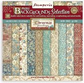 Stamperia - Christmas Greetings Maxi Background Selection 12x12 Inch Paper Pack (SBBL138)