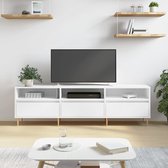 Meuble TV The Living Store - Meuble TV - 150 x 30 x 44,5 cm - blanc