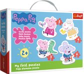 Peppa Pig Puzzel - Mijn eerste puzzels Lovely Peppa Pig puzzelset - 3 + 4 + 5 + 6 stukjes