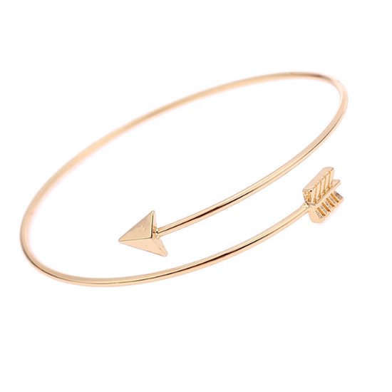 Lumici® | Arrow Armband - Pijl Armband - Bracelet - Boog - Robin Hood - Bow - Cadeau Voor Vrouwen - Moederdag Cadeau - Valentijn - Liefde - Verrassing - Goud & Zilver