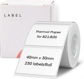 Niimbot - Labels/Etiketten B1/B21 - Wit - 40*30mm - 230 vellen