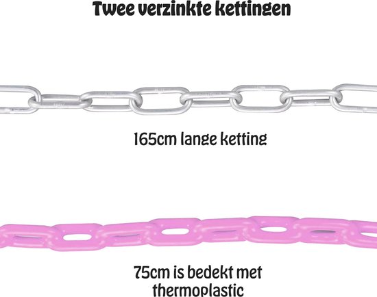 JAXY Babyschommel - Kinderschommel - Babyswing - Babyschommel Buiten - Peuter Schommel - Schommel Baby Buiten - Schommelzitje - Baby Schommel - Roze van Merkloos — afbeelding 5