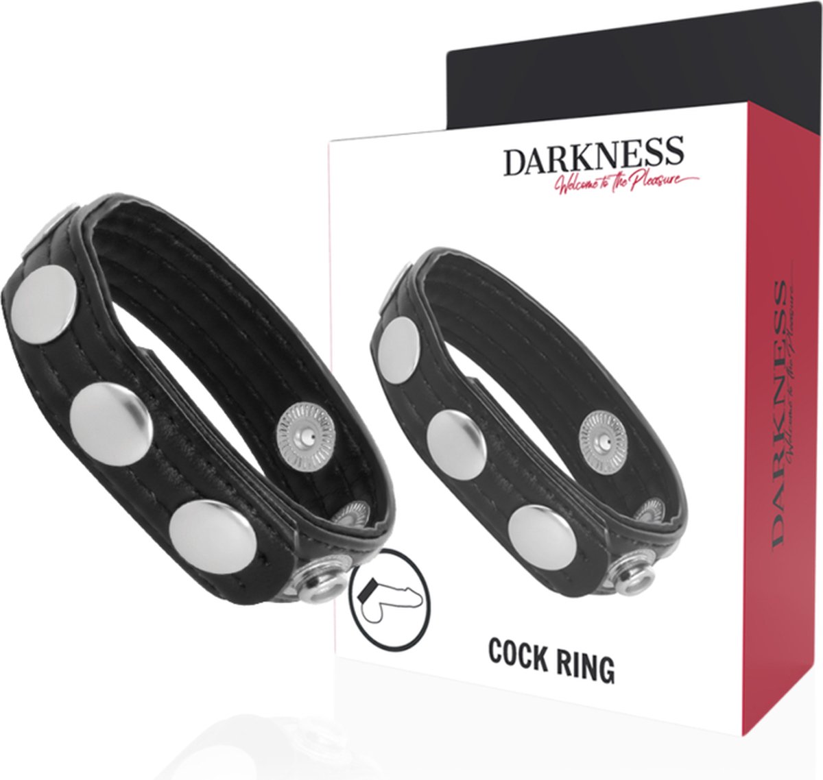 Goedkoopste DARKNESS SENSATIONS | Darkness Leather Cockring | Sex Toy for Man | Cockring | Hard Erection | For Man Best Sex Performance