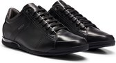 Boss Saturn Lowp Lage sneakers - Leren Sneaker - Heren - Zwart - Maat 43