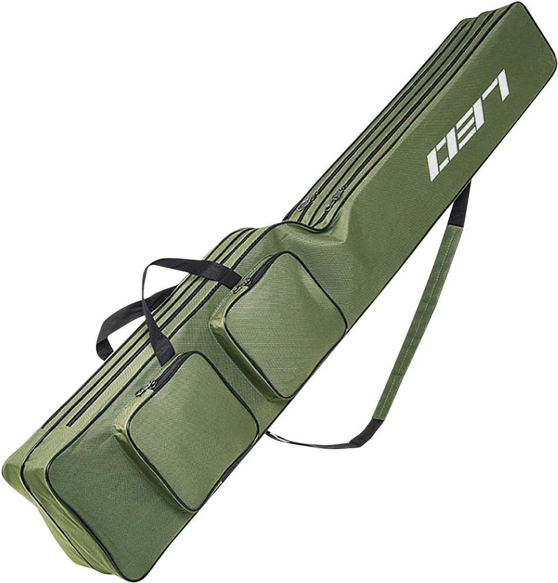 Grote Capaciteit Vishengel Tas - Waterdicht - 130cm - Leger Groen - Oxford