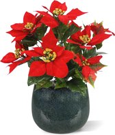 Maxifleur - Bouquet de poinsettia Maxifleur 40 cm rouge